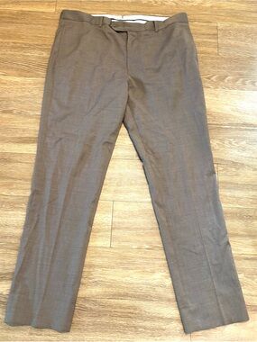 Brooks Brothers Pants Men’s 1818 Madison Wool 38x34 Dress Brown Straight Leg